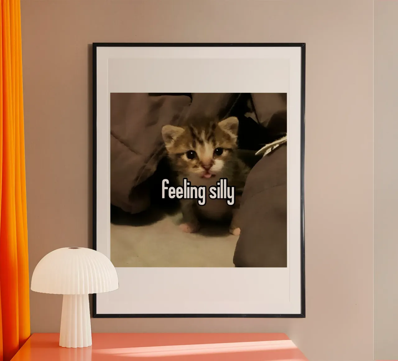 Feeling Silly Cat grappig ontwerp poster van the gondals