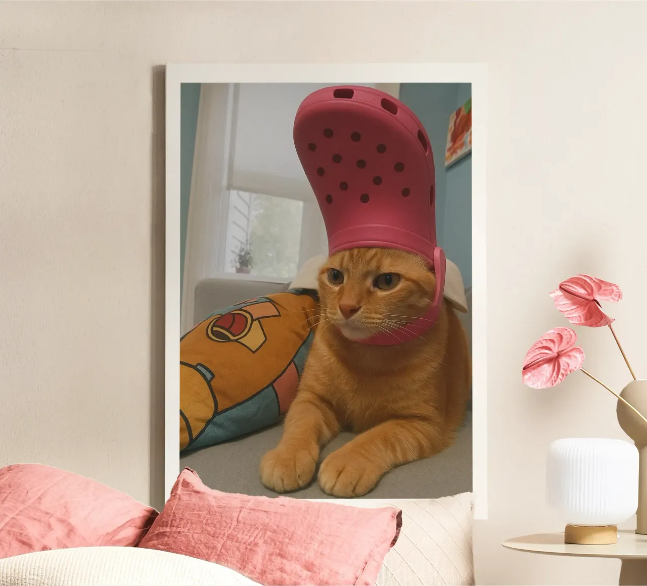 Gatto divertente tela con Cornice a cassetta da the gondals