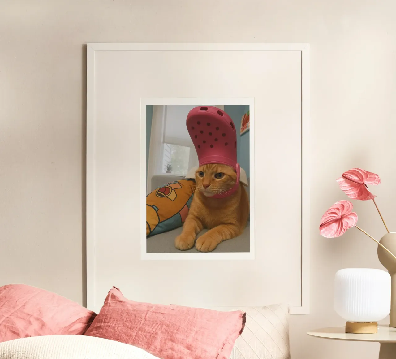 Gatto divertente poster con telaio in alluminio da the gondals