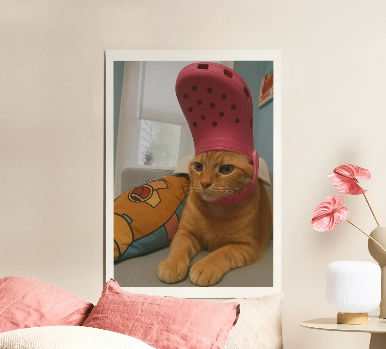 Gatto divertente poster con telaio in alluminio da the gondals