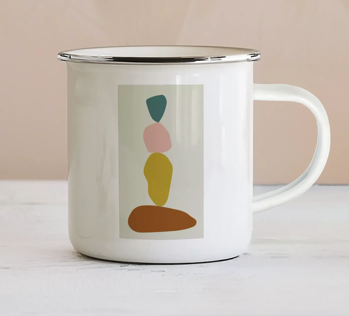 Stack I enamel mug by Pure