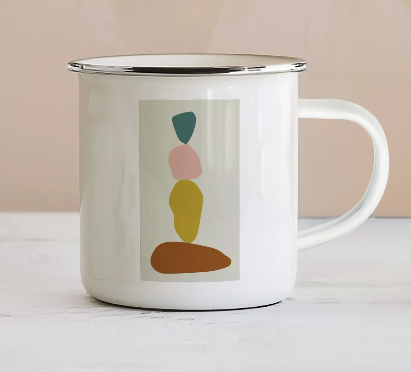 Stack I emaille mok van Pure