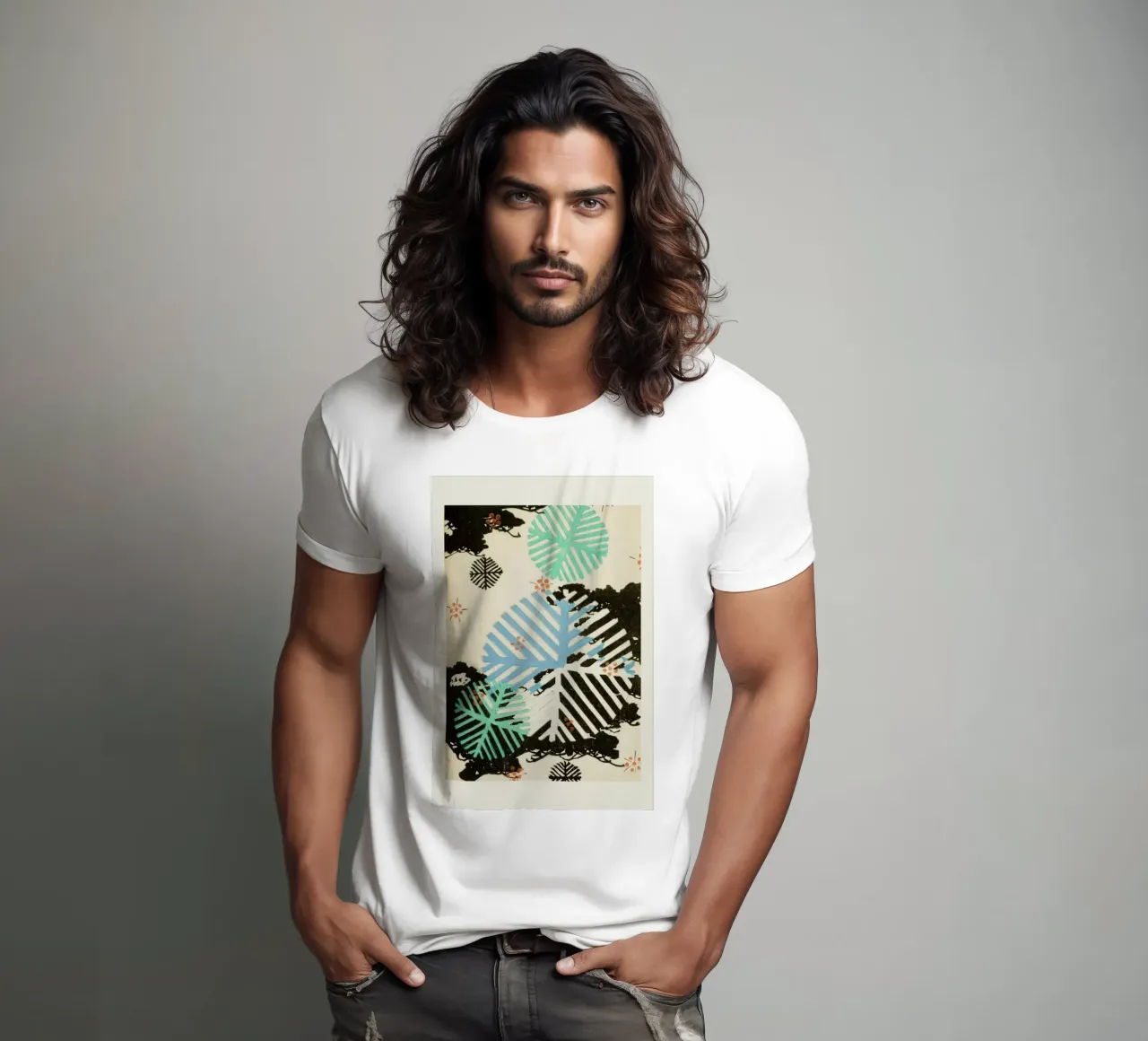 Shin-Bijutsukai - Snowflakes t-shirt de Vintage by JUNIQE