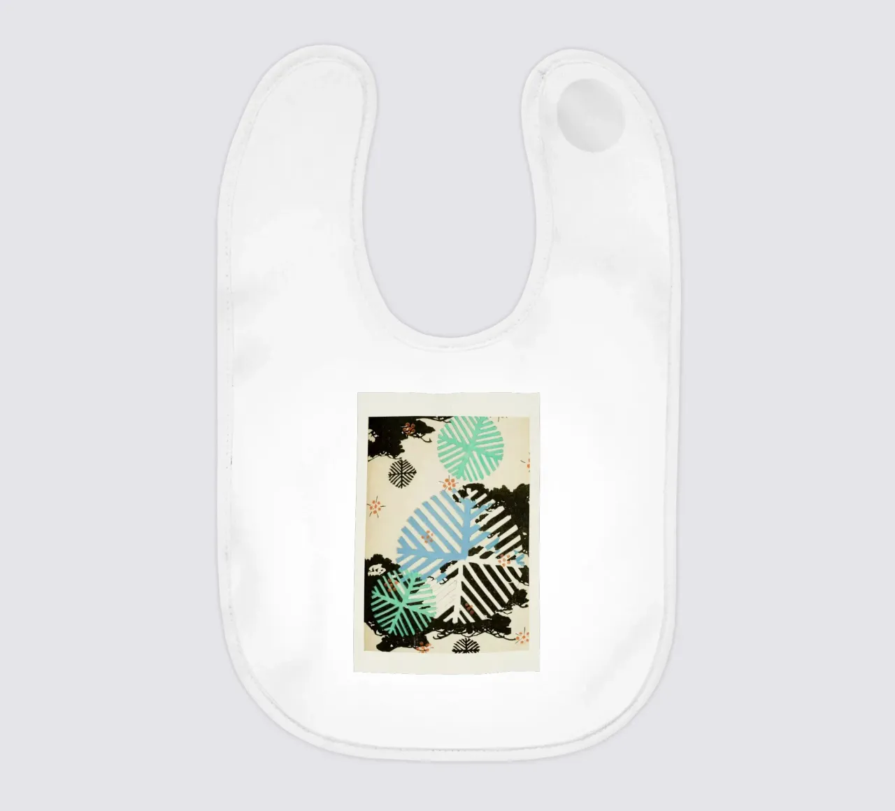 Shin-Bijutsukai - Snowflakes bavaglino da Vintage by JUNIQE