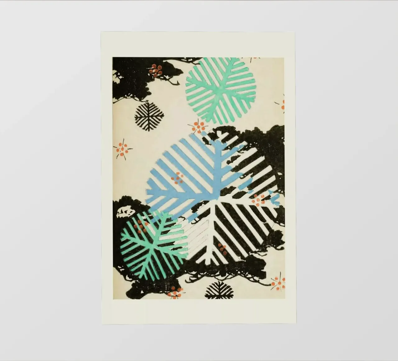 Shin-Bijutsukai - Snowflakes pellicola backlit da Vintage by JUNIQE