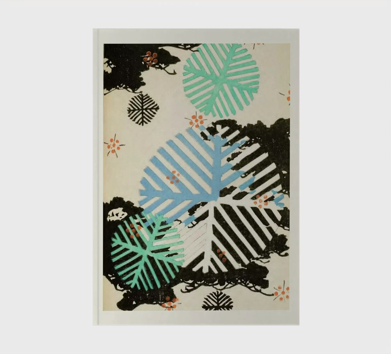 Shin-Bijutsukai - Snowflakes notebook by Vintage by JUNIQE