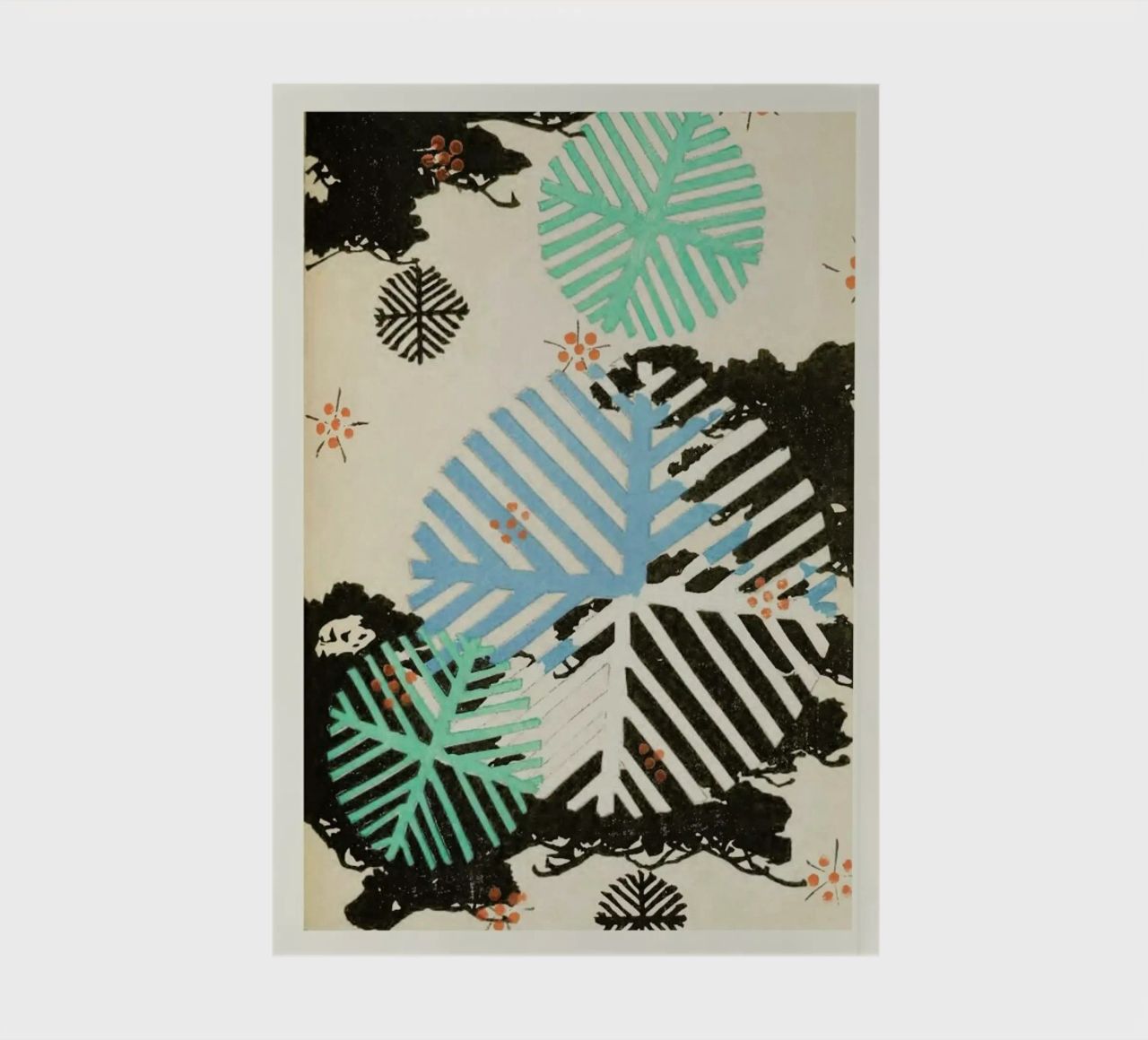 Shin-Bijutsukai - Snowflakes notebook by Vintage by JUNIQE