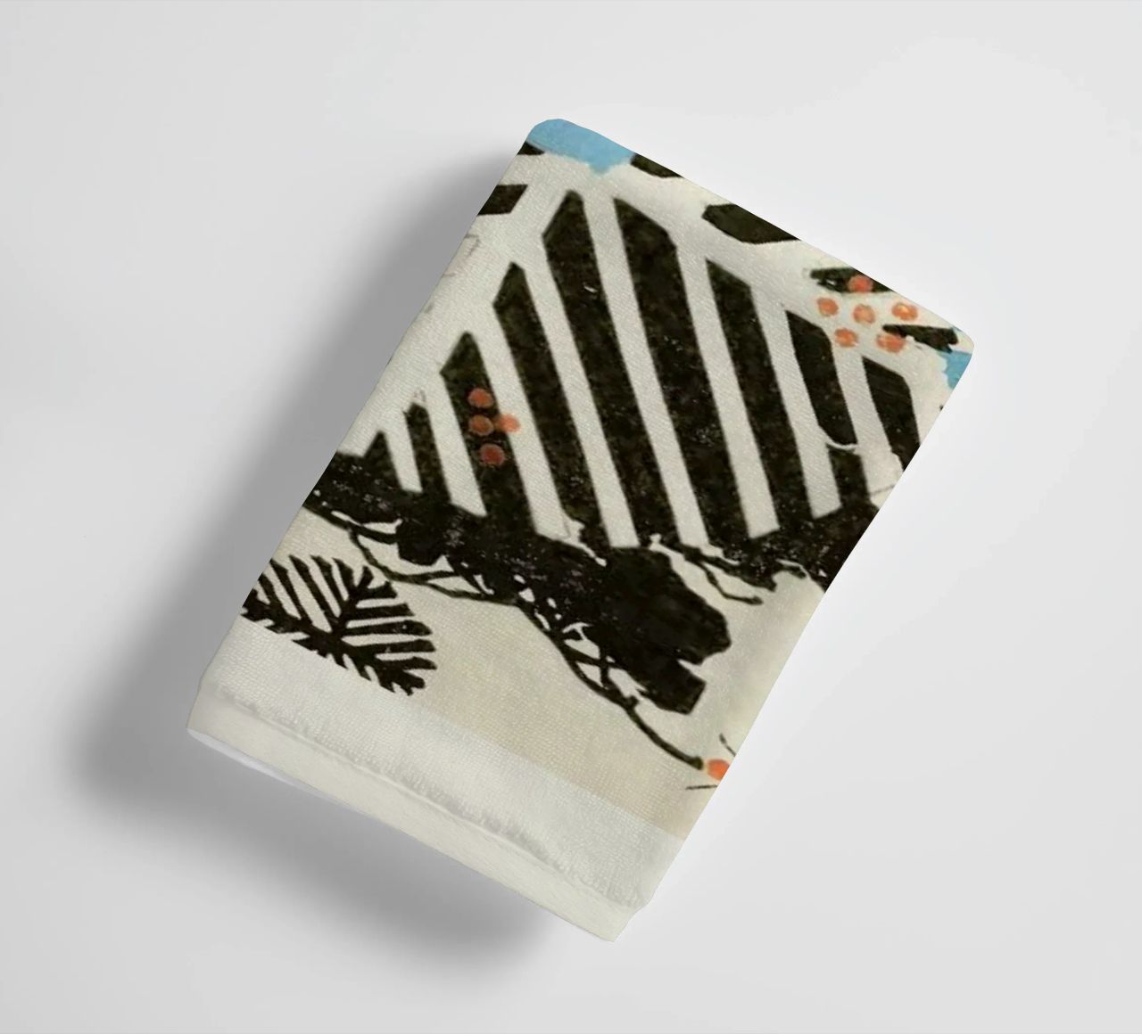 Shin-Bijutsukai - Snowflakes towel by Vintage by JUNIQE