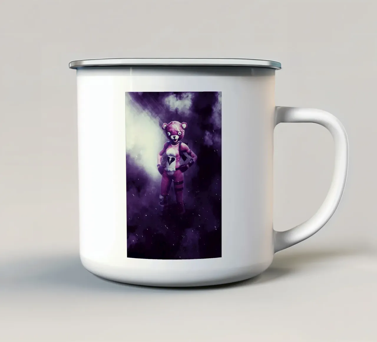 Fortnite cuddle tazza in smalto da FreeArtStudio