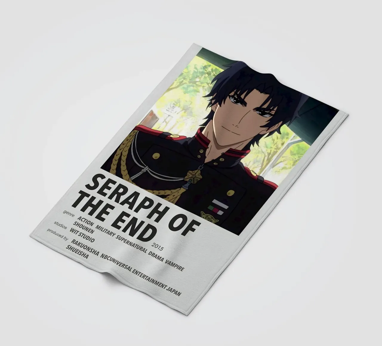SERAPH OF THE END  2015 coperta in pile da Totoya