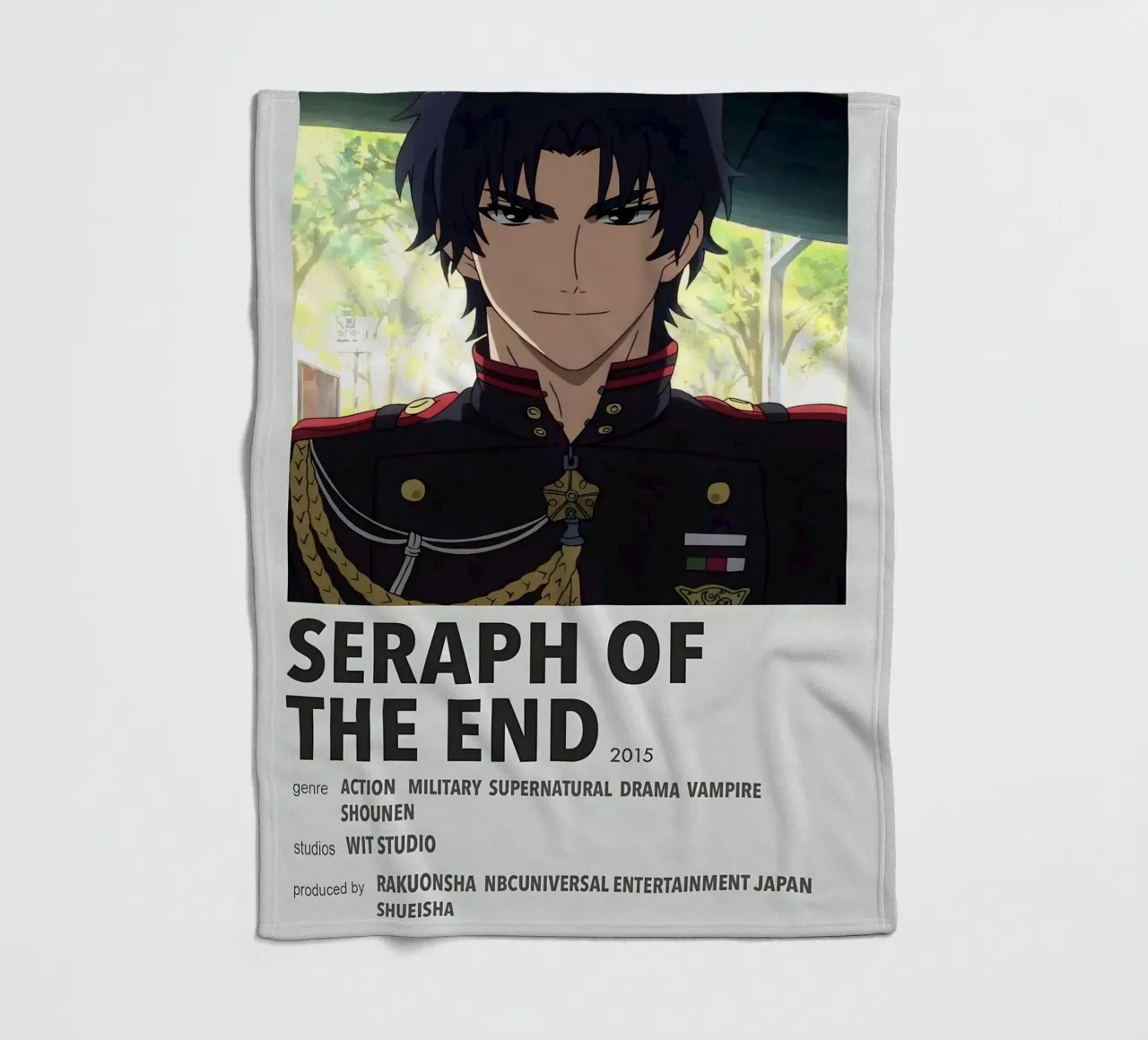 SERAPH OF THE END  2015 coperta in pile da Totoya