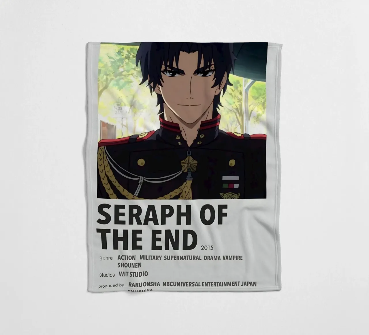 SERAPH OF THE END  2015 coperta in pile da Totoya