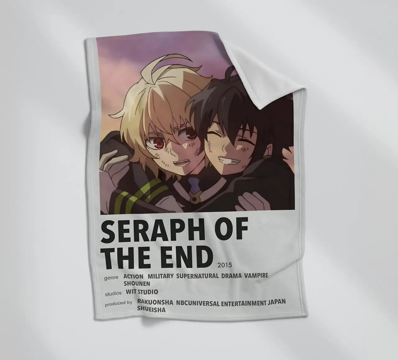 SERAPH OF THE END  2015 coperta in pile da Totoya