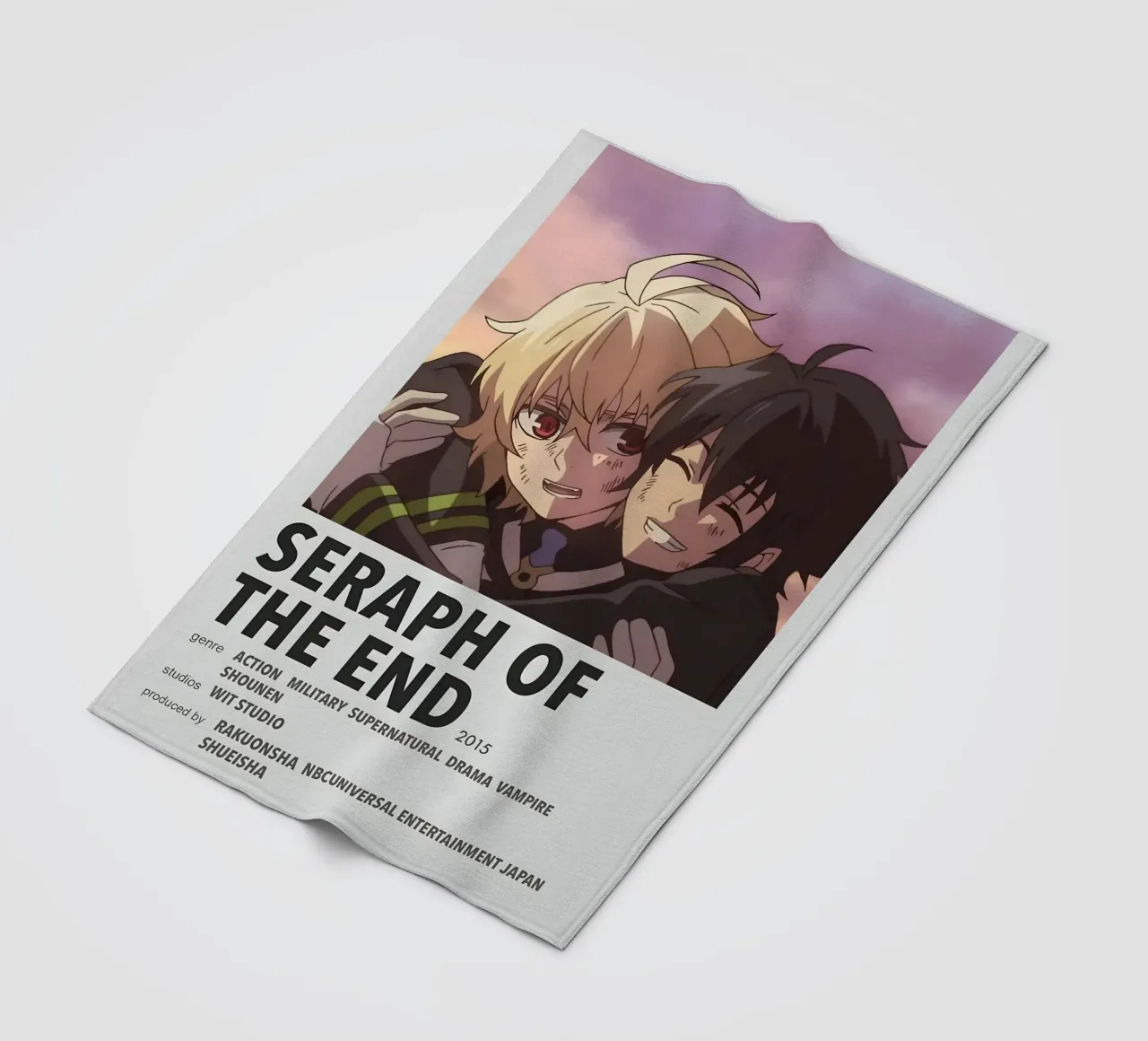 SERAPH OF THE END  2015 coperta in pile da Totoya