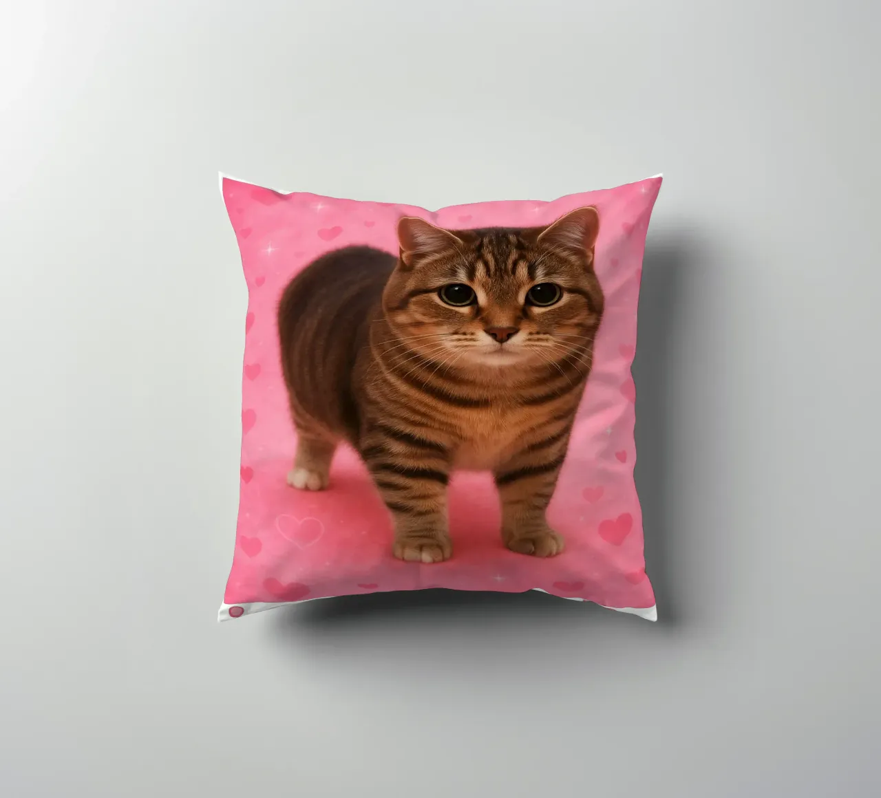 I Have Microplastics in my Balls Divertente disegno artistico di un gatto cuscino da the gondals