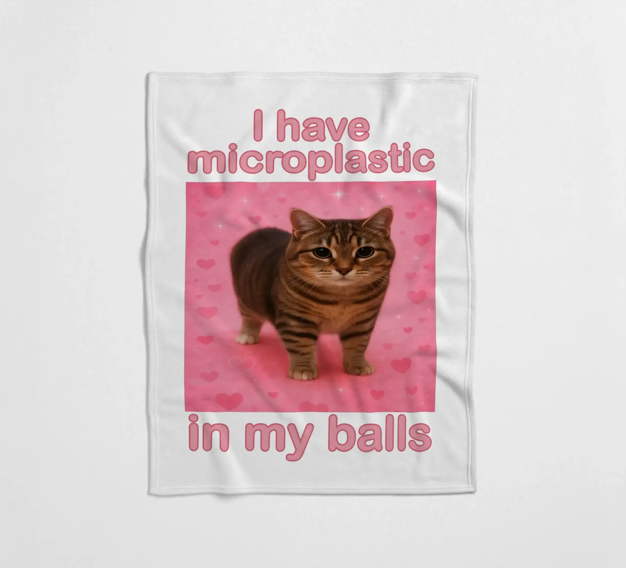 Ich habe Mikroplastik in meinen Eiern Lustiges Katzenkunstdesign Fleecedecke von the gondals