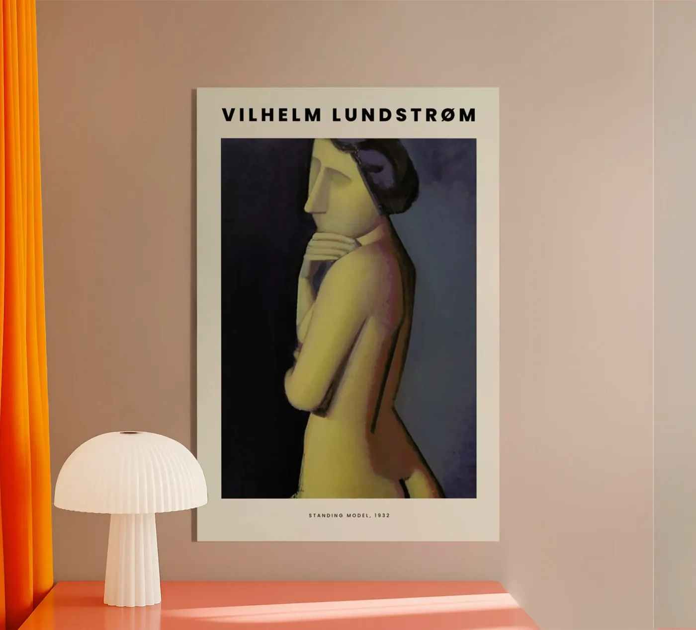 Lundstrøm - Stående Model acryl van Vintage by JUNIQE