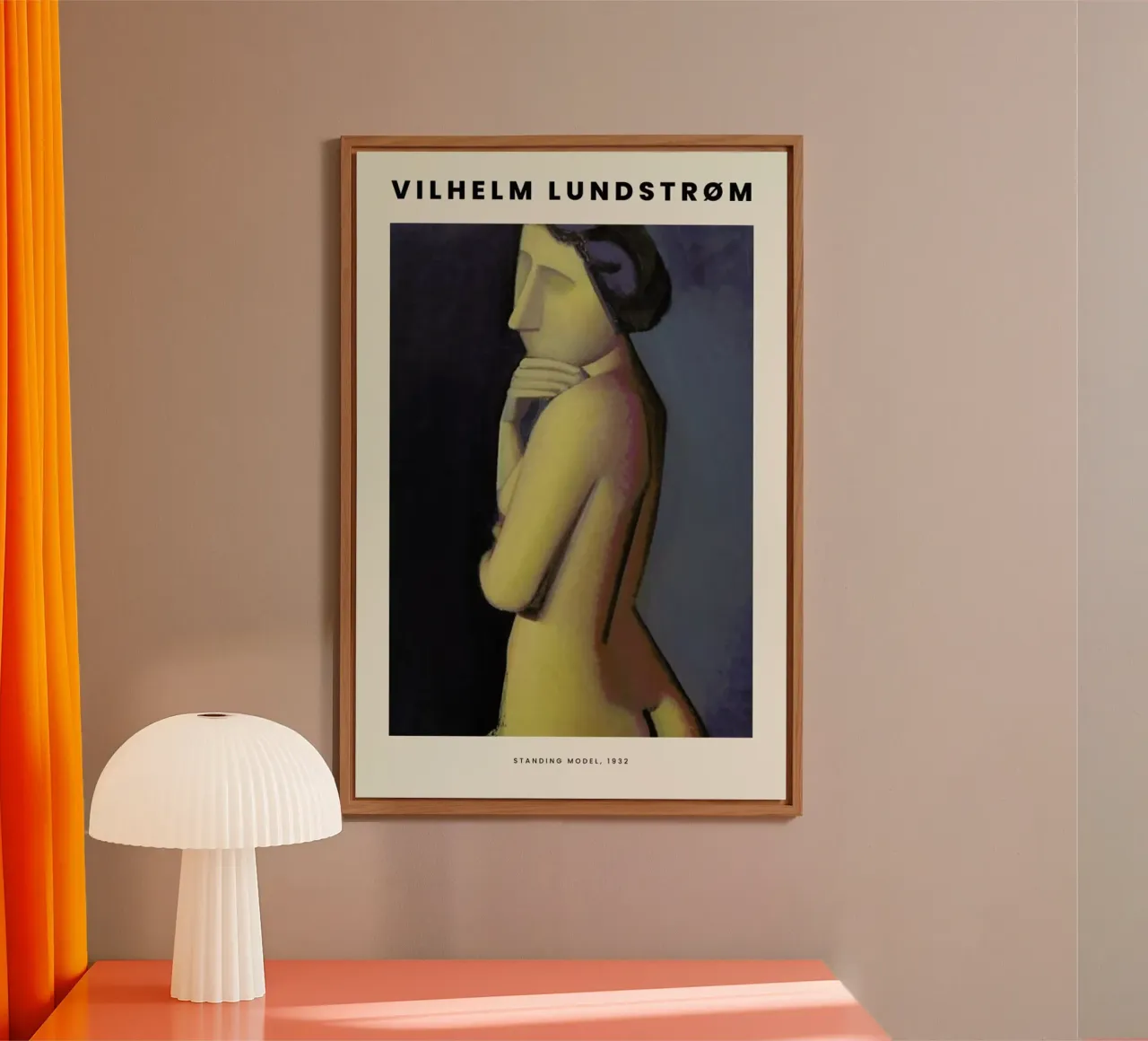 Lundstrøm - Stående Model alluminio dibond da Vintage by JUNIQE