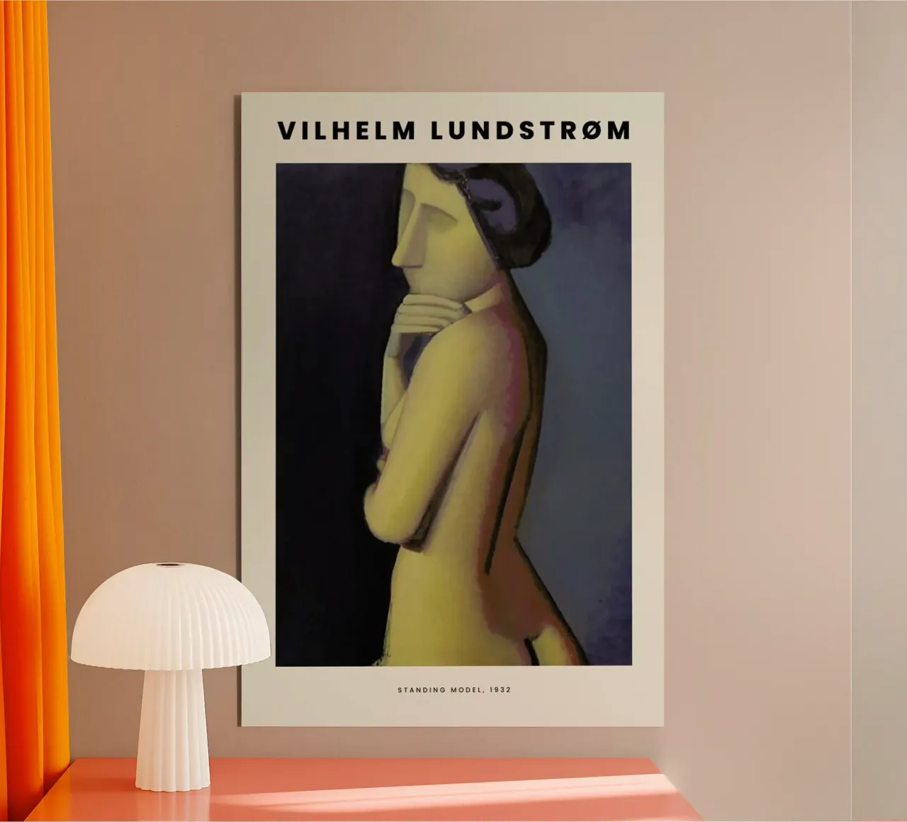 Lundstrøm - Stående Model alluminio dibond da Vintage by JUNIQE