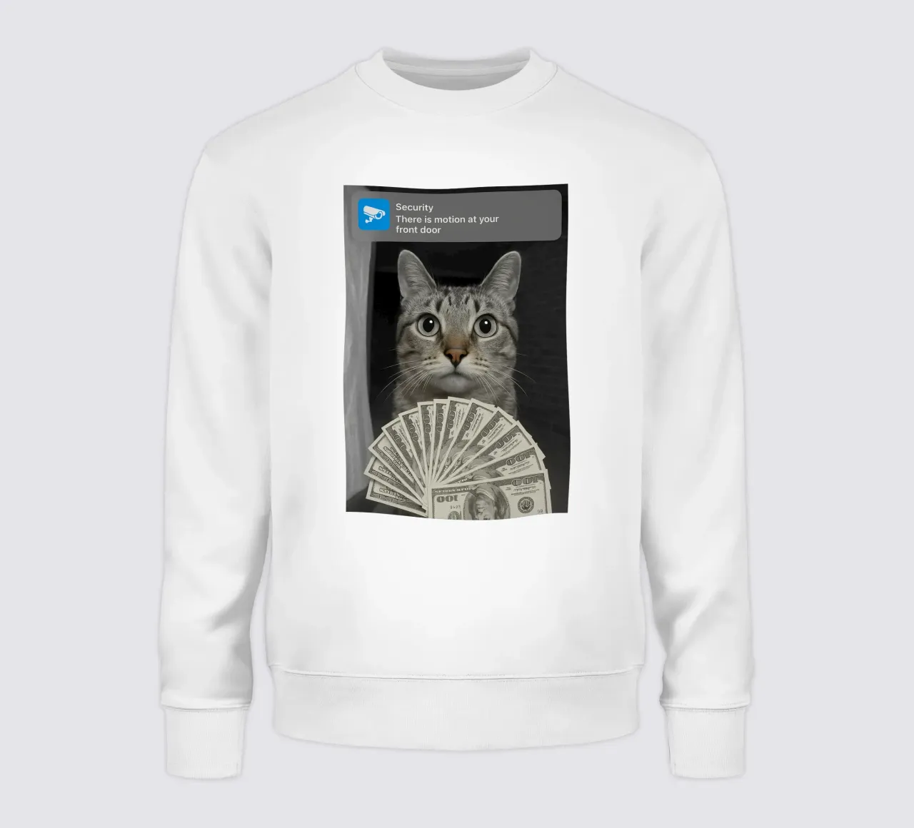 Ring Cat with Motion art design sweatshirt by the gondals