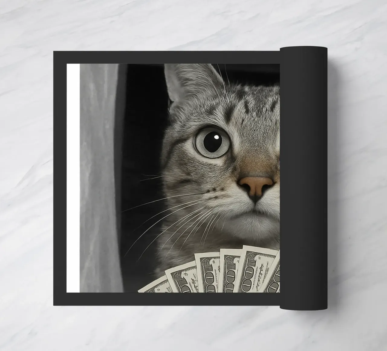 Gatto ad anello con design Motion art zerbino da the gondals