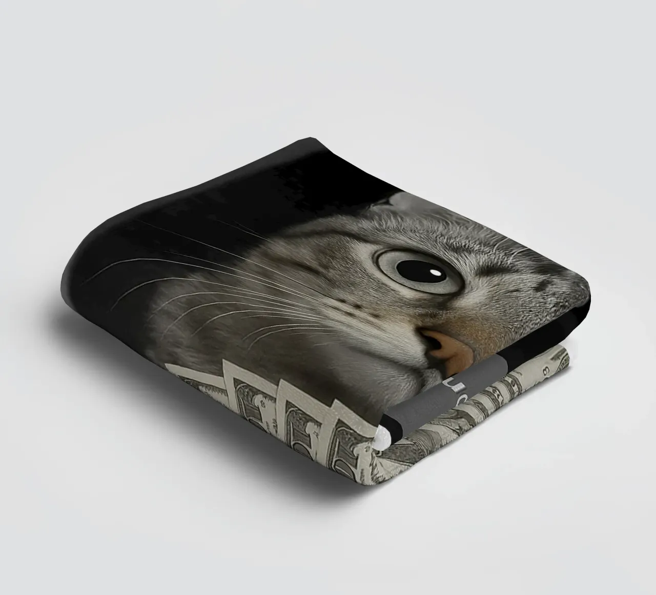 Ring Cat with Motion art design towel by the gondals