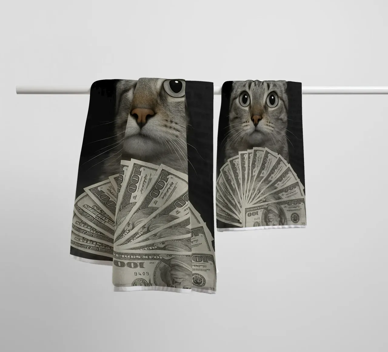 Ring Cat mit Motion Art Design Handtuch von the gondals