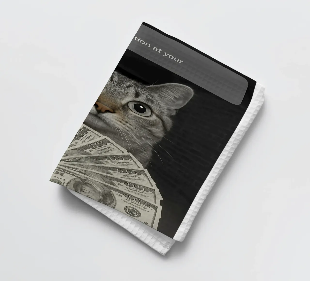 Gatto ad anello con design Motion art canovaccio da cucina da the gondals