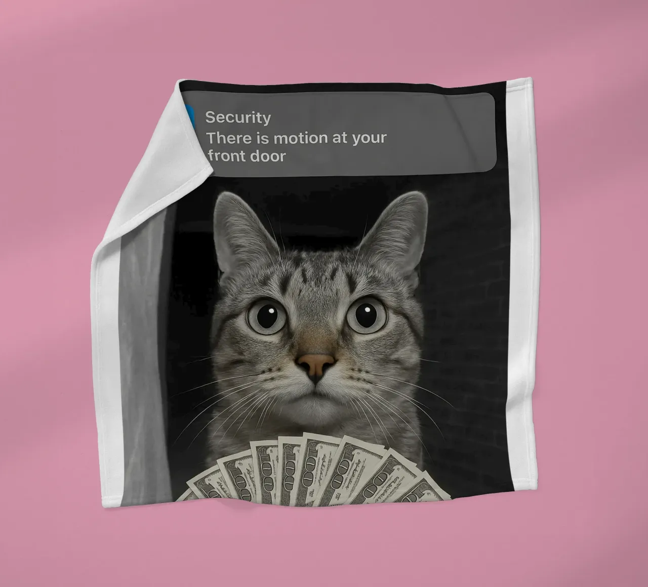 Gatto ad anello con design Motion art coperta in pile da the gondals