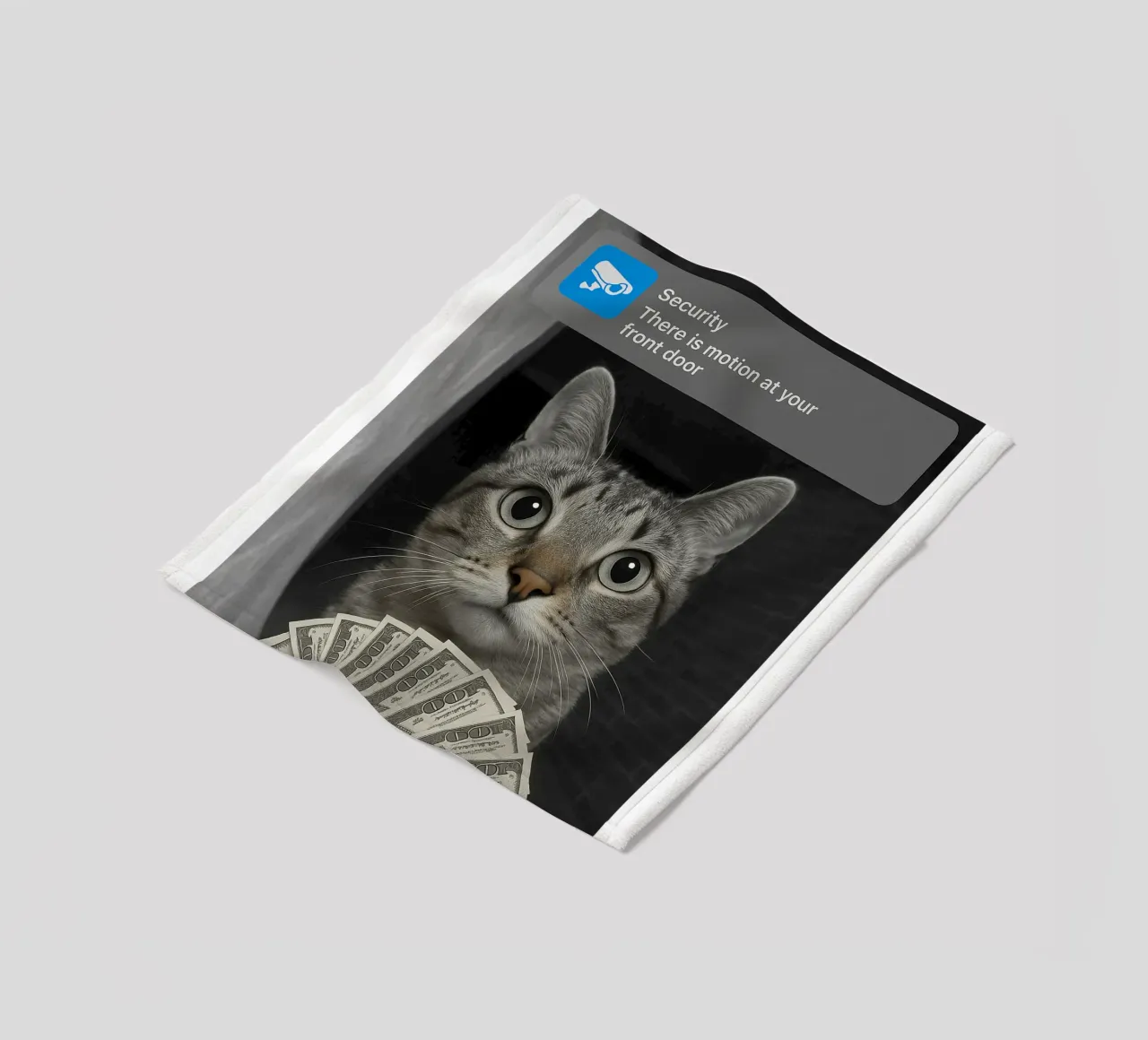 Gatto ad anello con design Motion art coperta in pile da the gondals