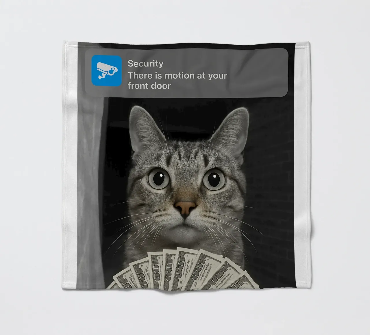 Gatto ad anello con design Motion art coperta in pile da the gondals