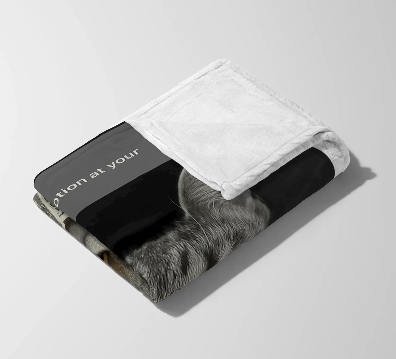 Gatto ad anello con design Motion art coperta in pile da the gondals