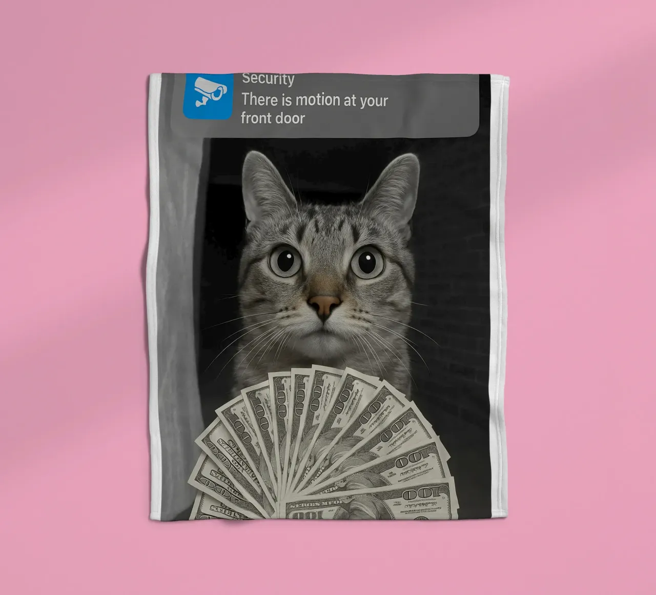 Gatto ad anello con design Motion art coperta in pile da the gondals