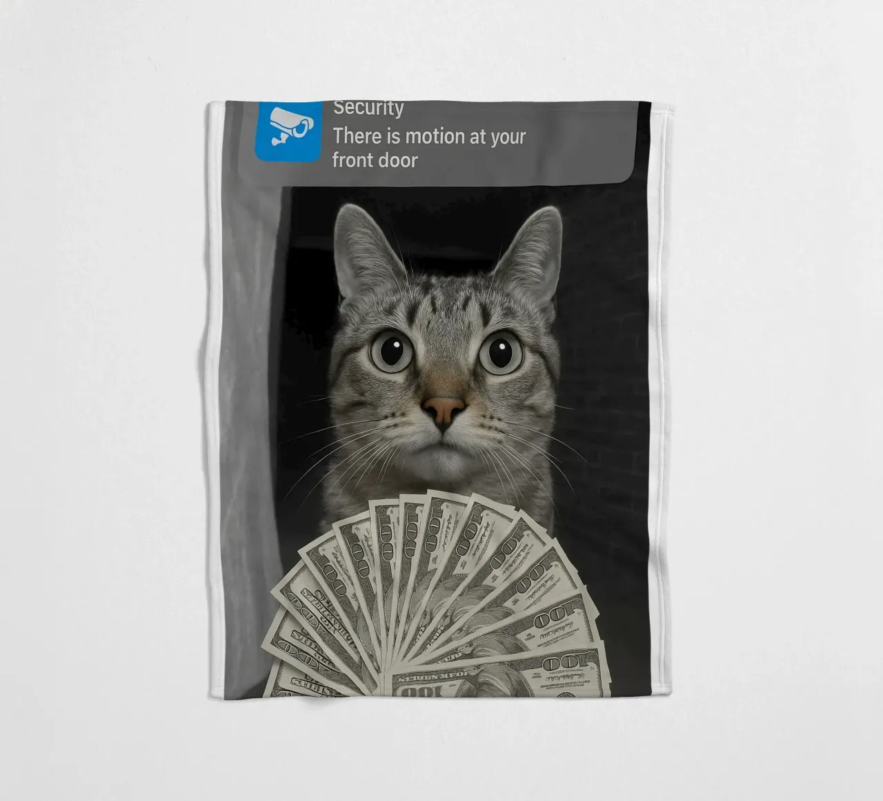 Gatto ad anello con design Motion art coperta in pile da the gondals