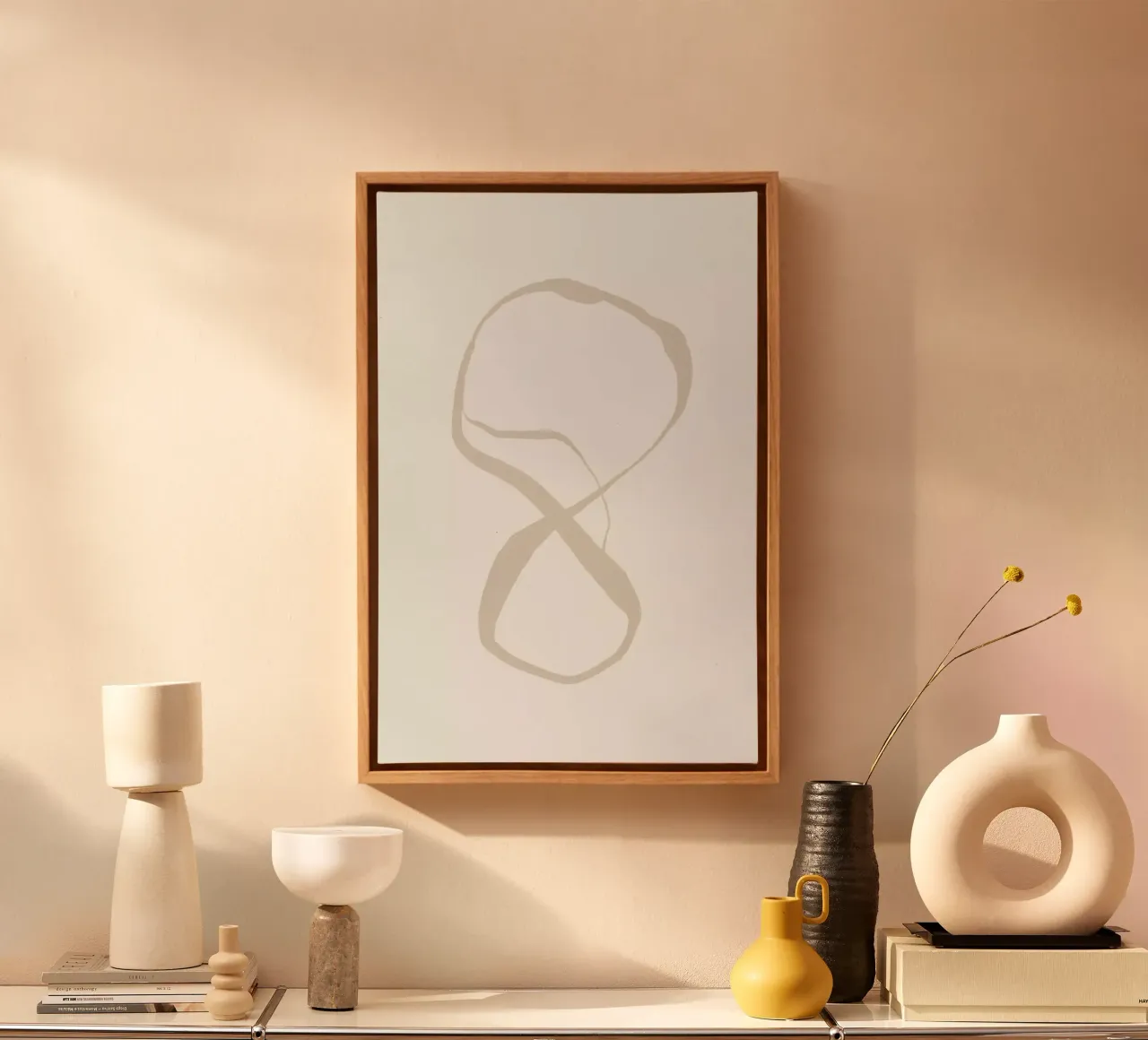 Catching Infinity tela con Cornice a cassetta da Graphite
