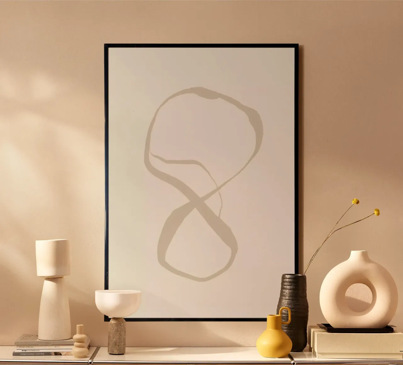 Catching Infinity poster con telaio in legno da Graphite