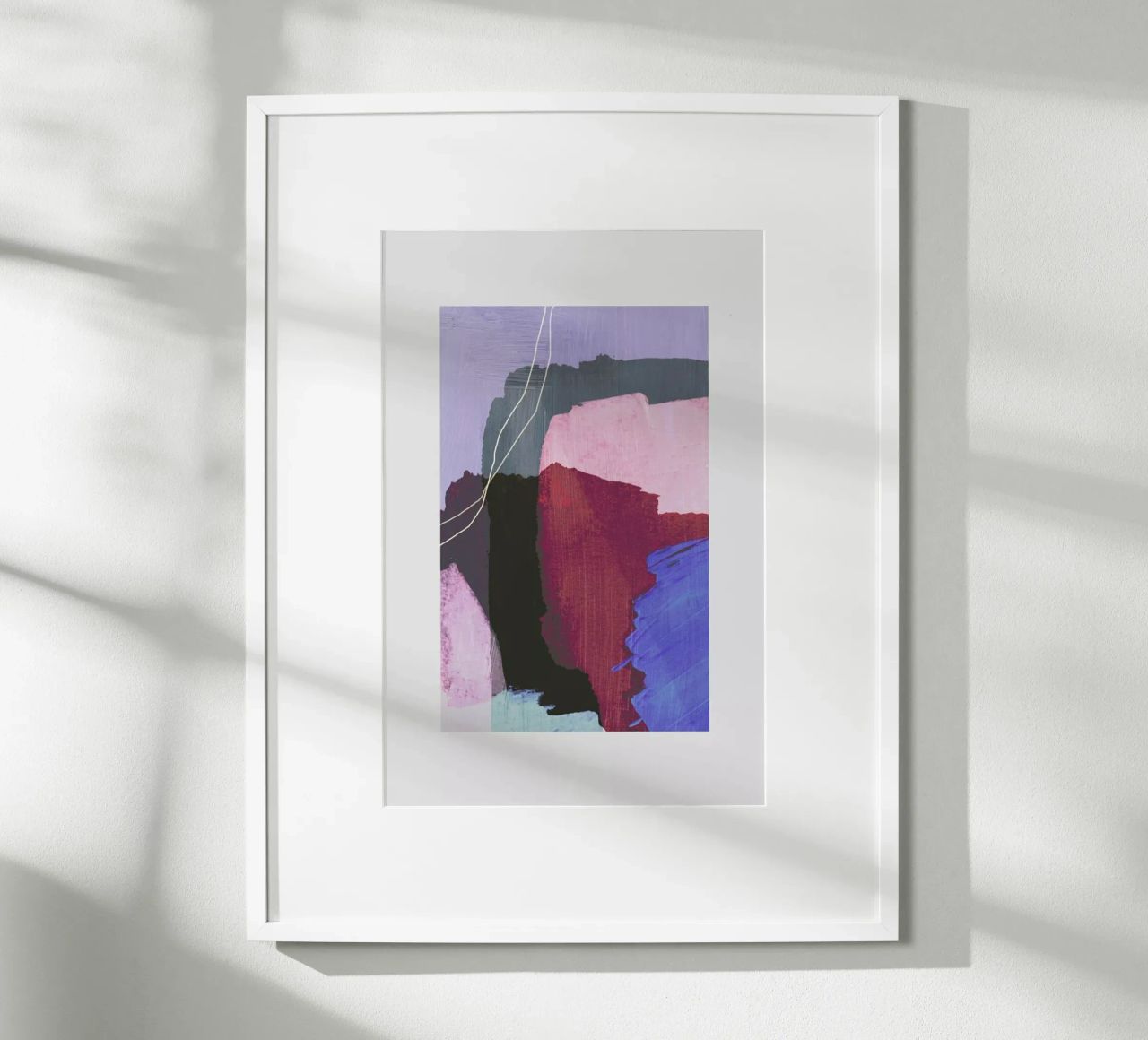 Abstract Brush Strokes 53 poster de Mareike Böhmer