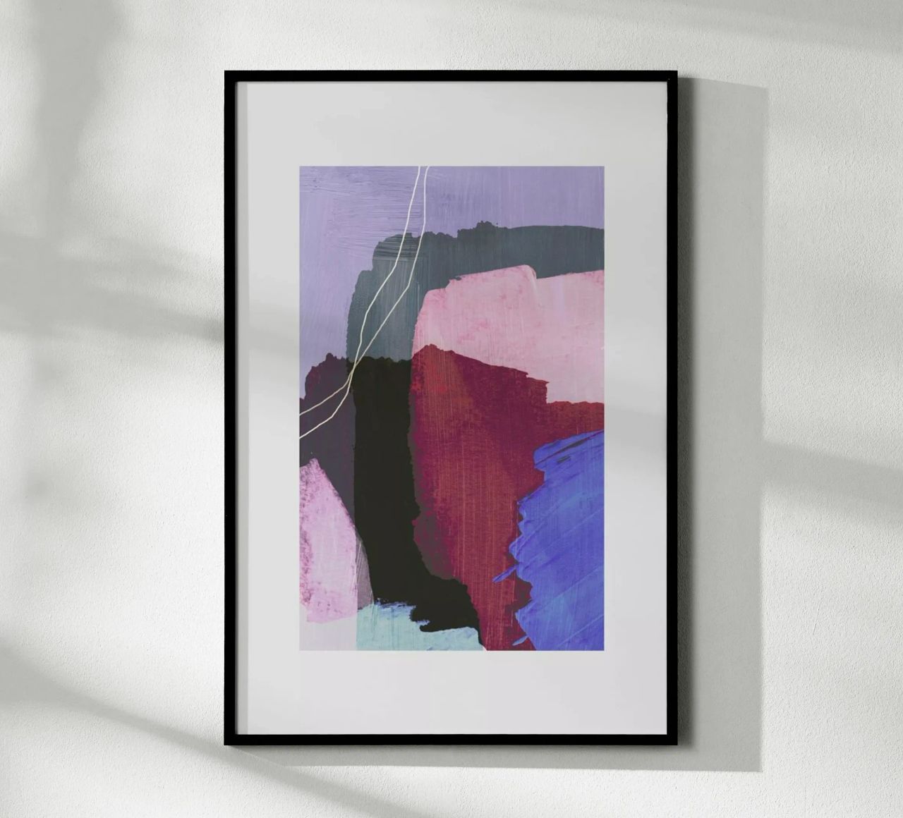 Abstract Brush Strokes 53 poster de Mareike Böhmer