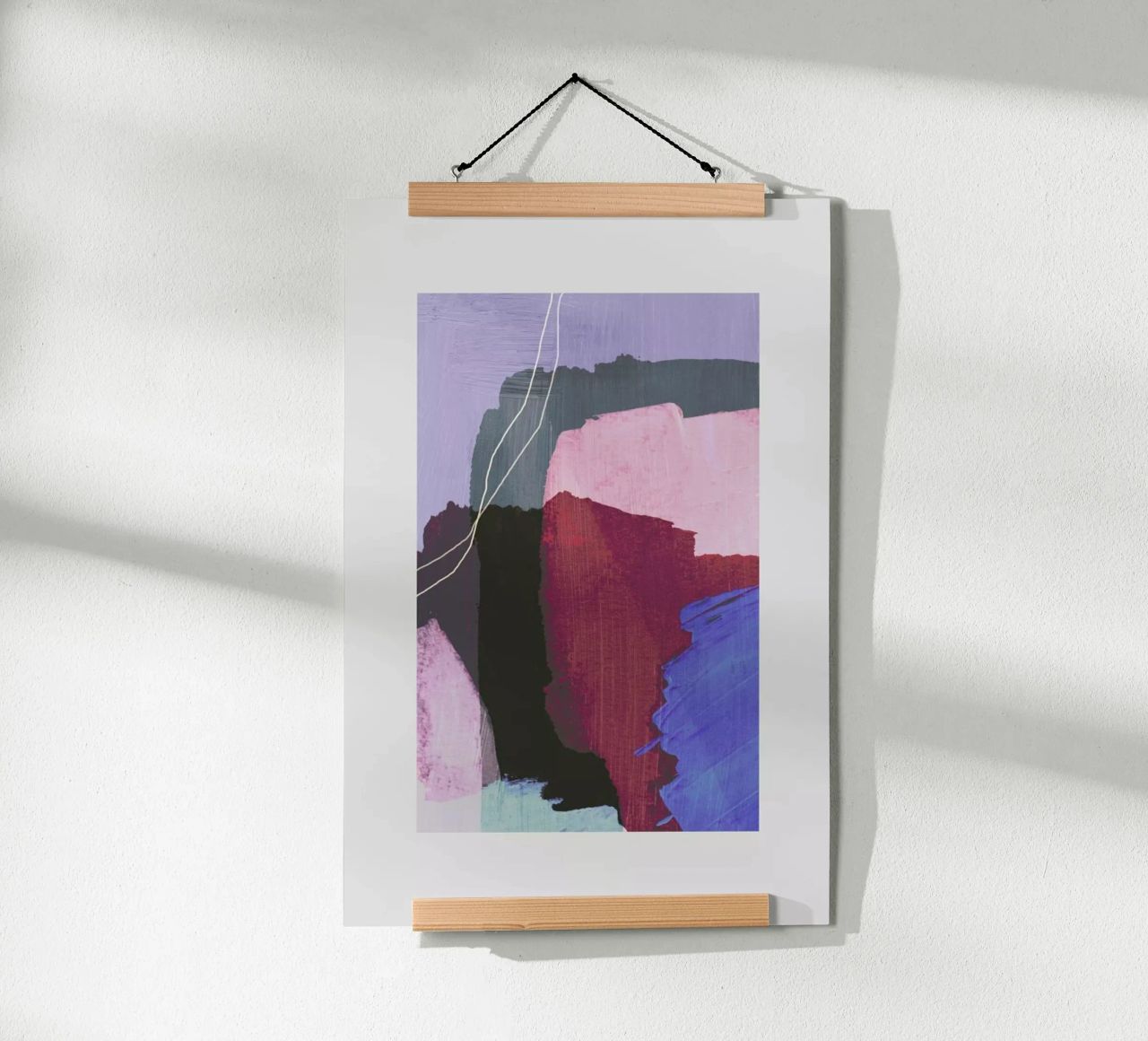 Abstract Brush Strokes 53 poster de Mareike Böhmer