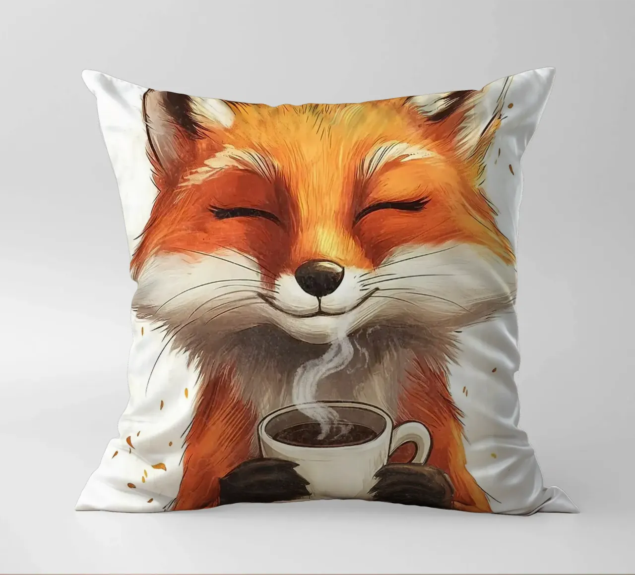 tazza da caffè con animale volpe cuscino da James Isaac Jackson
