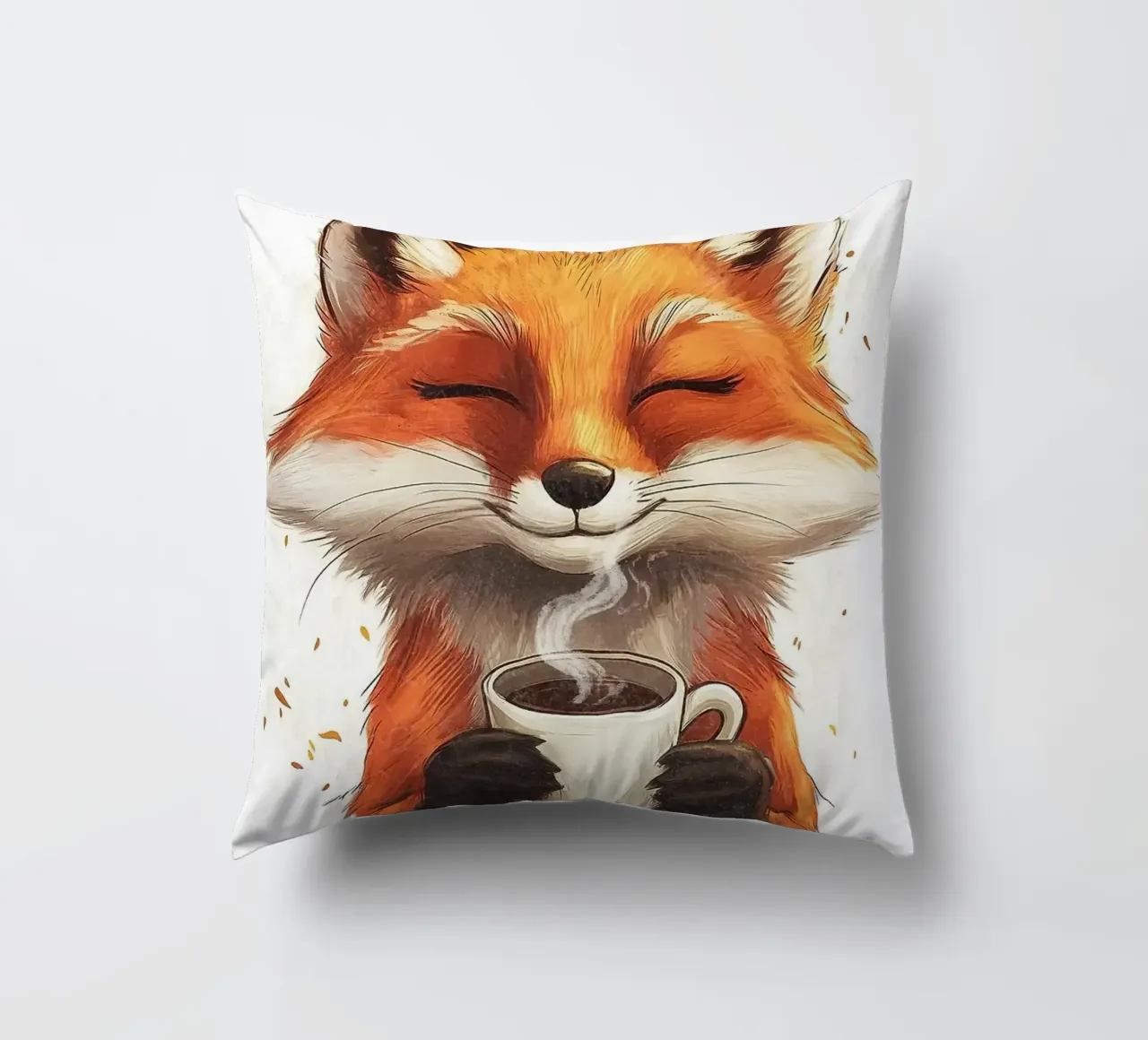 tazza da caffè con animale volpe cuscino da James Isaac Jackson
