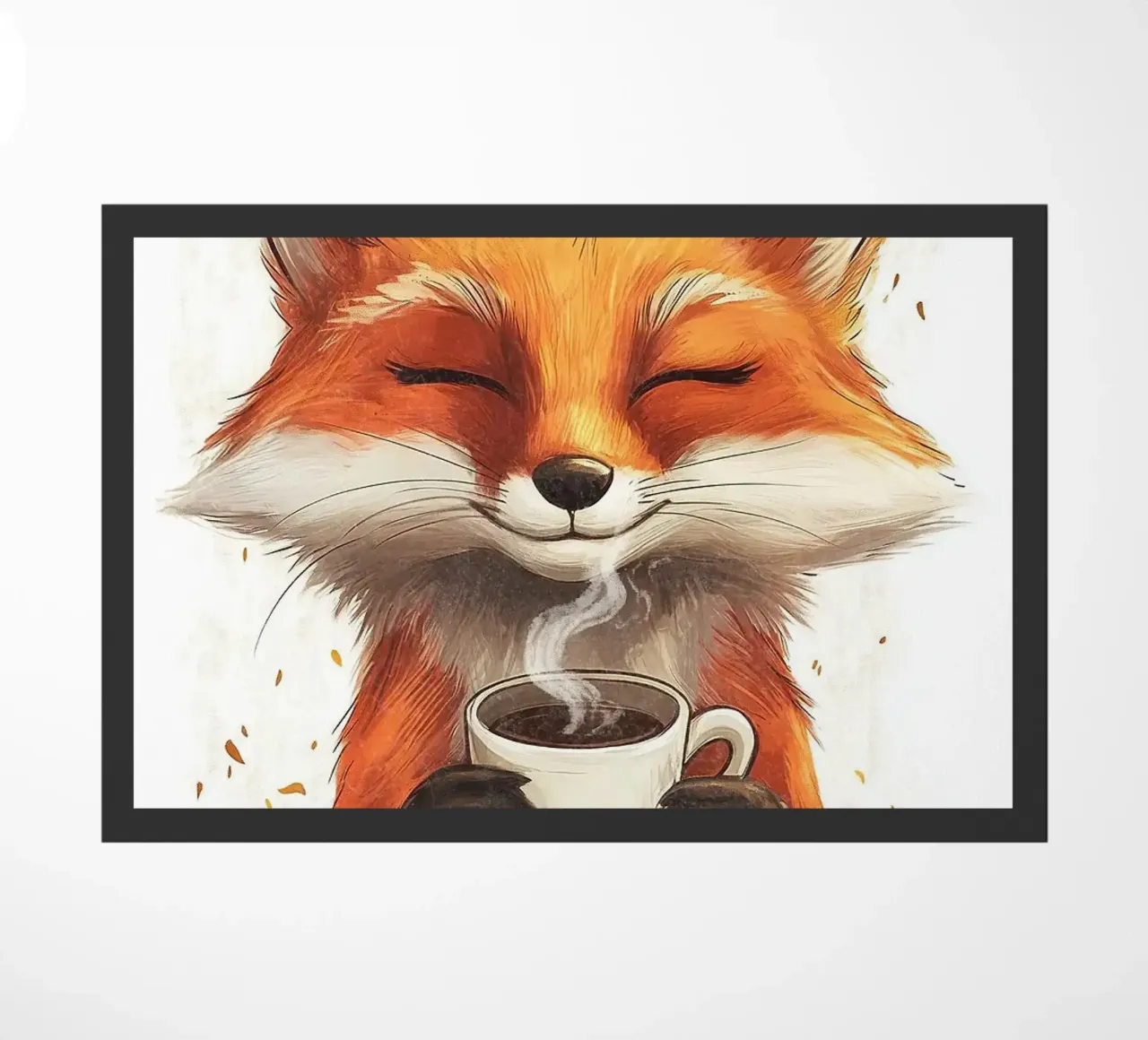 tazza da caffè con animale volpe zerbino da James Isaac Jackson