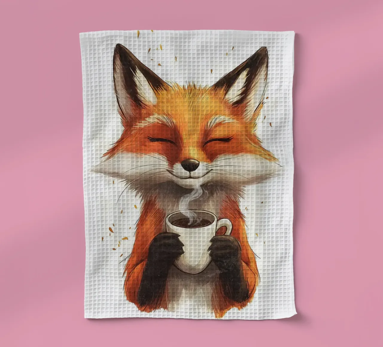 tazza da caffè con animale volpe canovaccio da cucina da James Isaac Jackson