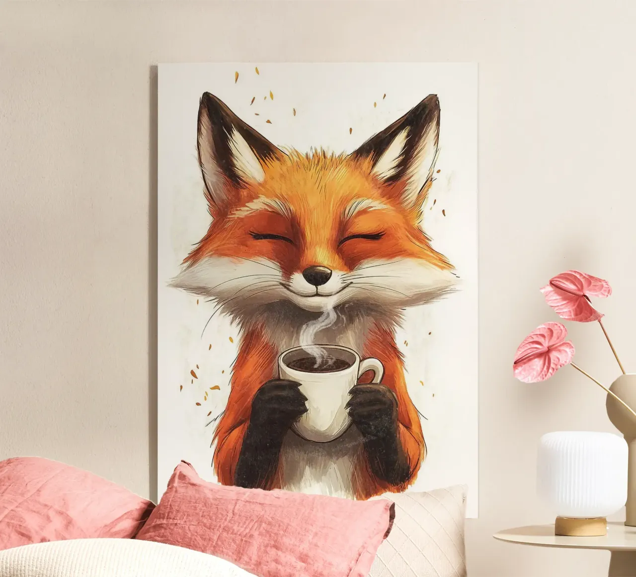 tazza da caffè con animale volpe plexiglass da James Isaac Jackson