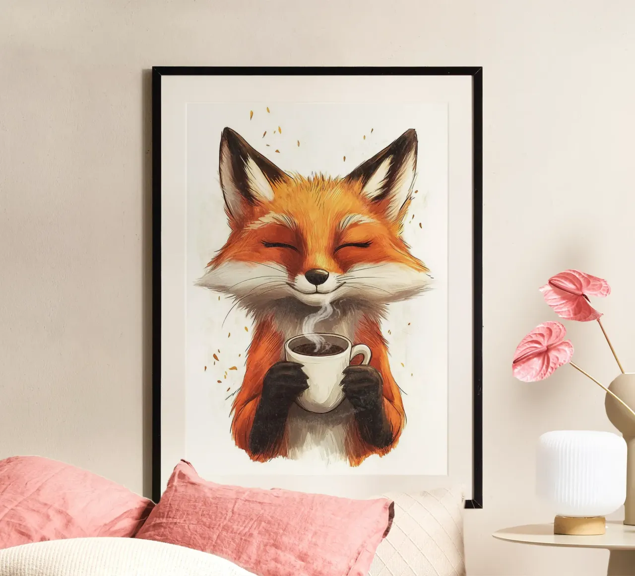 tazza da caffè con animale volpe carta hahnemühle da James Isaac Jackson