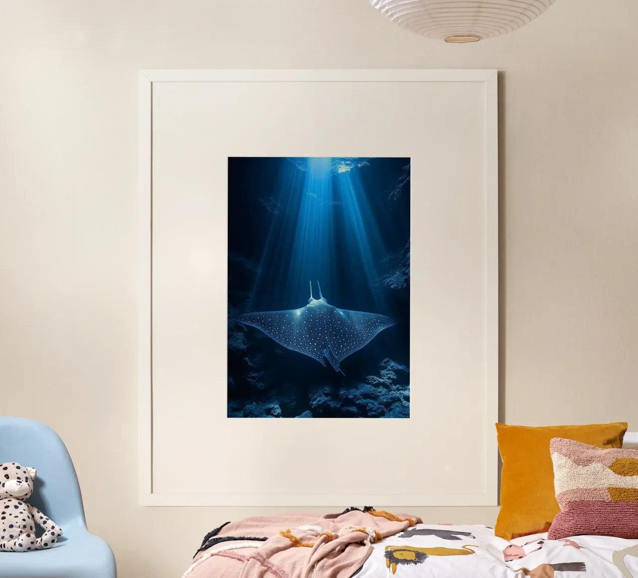 Mantarochen Unterwasser Ozean Poster von James Isaac Jackson