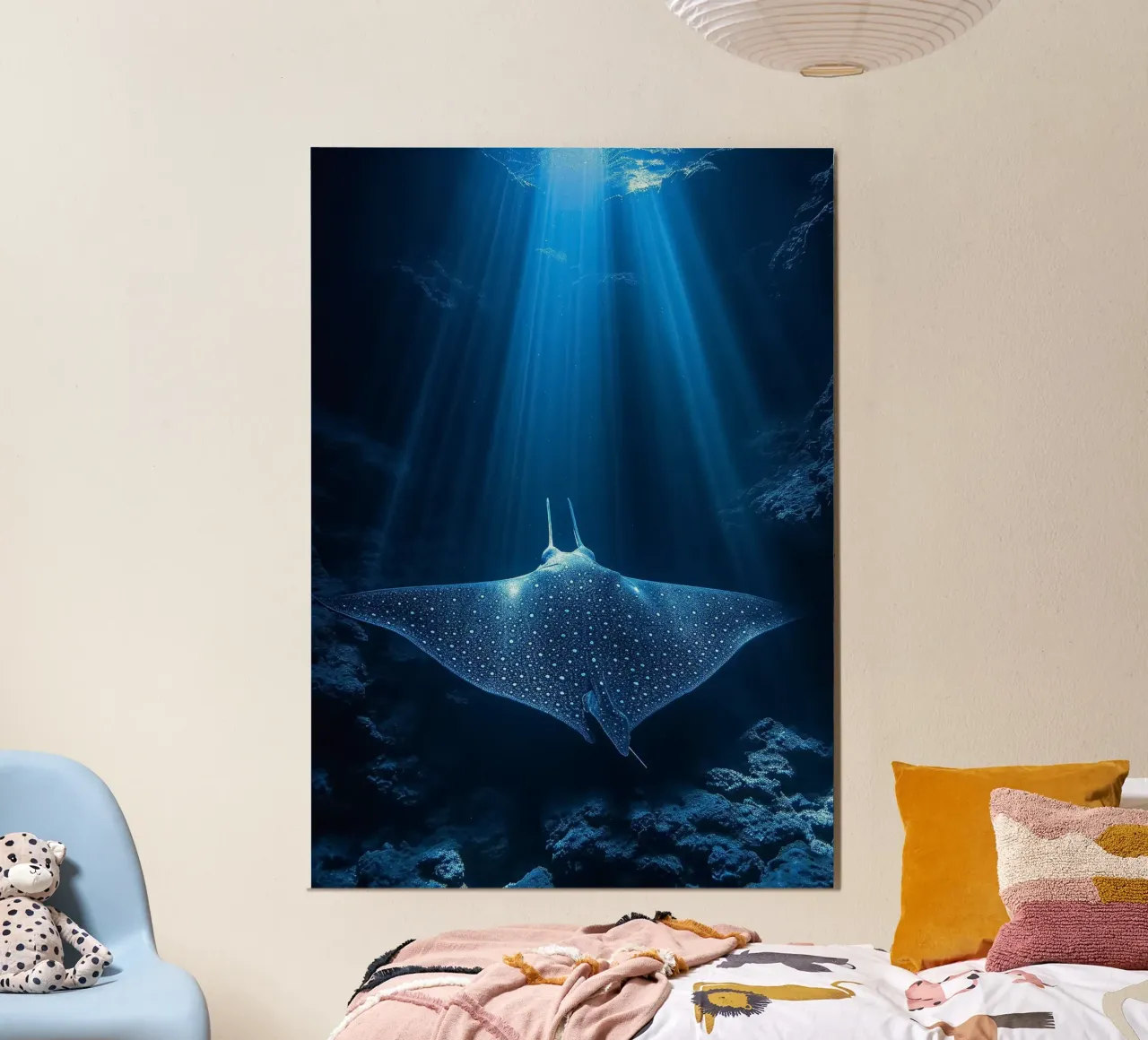 Mantarochen Unterwasser Ozean Poster von James Isaac Jackson