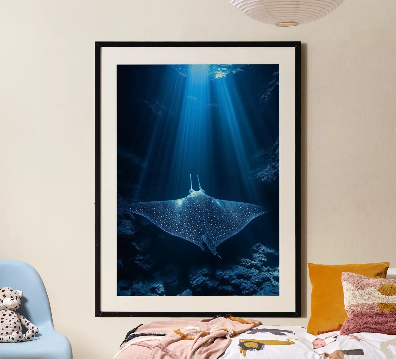 Mantarochen Unterwasser Ozean Poster von James Isaac Jackson