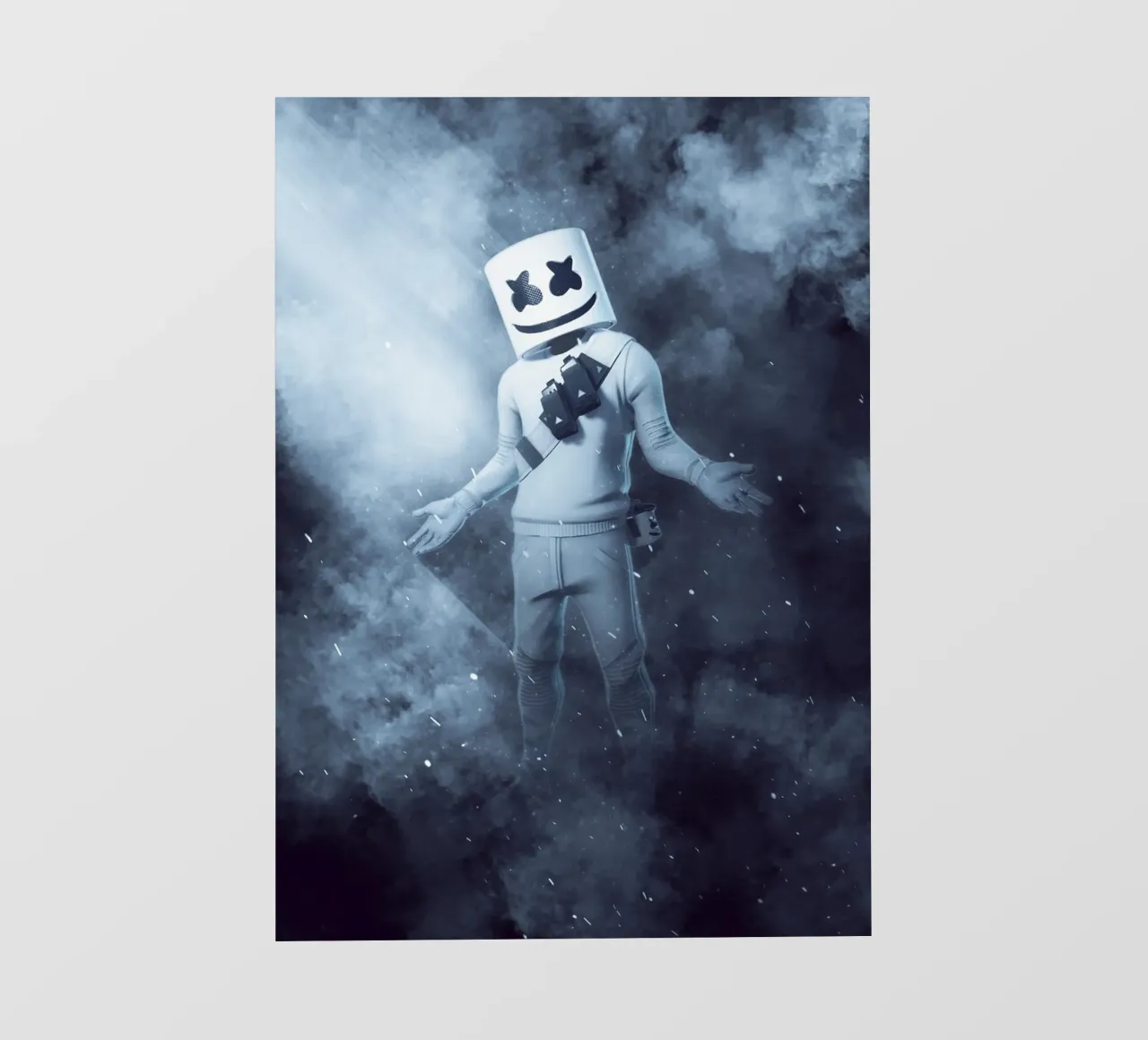 Marshmallow Fortnite pellicola backlit da FreeArtStudio