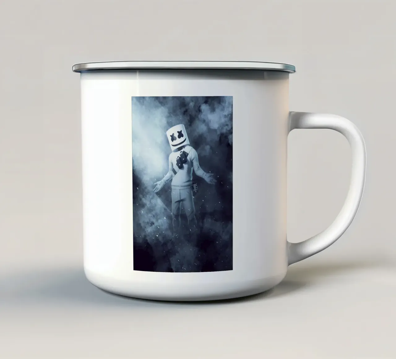 Marshmallow Fortnite tazza in smalto da FreeArtStudio